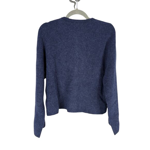 & Other Stories Cardigan Sweater Alpaca Wool Blend Knit Quiet Luxury Preppy M - Picture 7 of 11